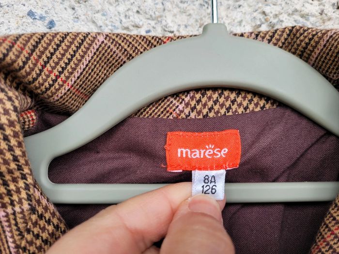 Superbe veste trench à carreaux Marèse 8 ans - photo numéro 3
