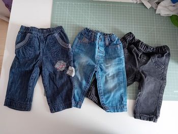 Lot 3 jeans - 6 mois