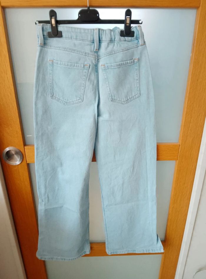 Pantalon Jean wide leg - Fille 10 ans - photo numéro 5