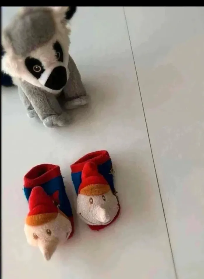 Petit  chausson  anti  dérapant  Pinocchio