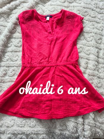 Robe brodée okaidi 6 ans