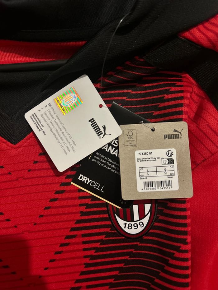 Sweat à capuche Tifoso football de l’AC Milan - photo numéro 9