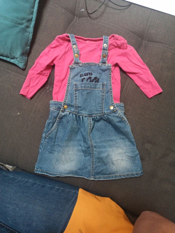 Ensemble jupe t-shirt manche longue