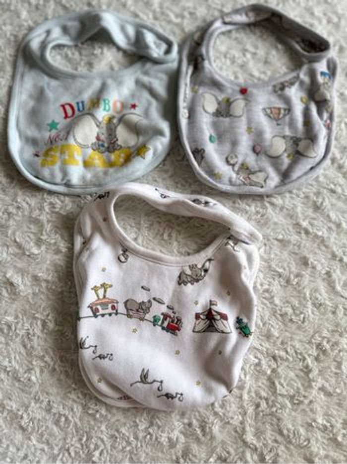 Lot de 3 bavoirs dumbo
