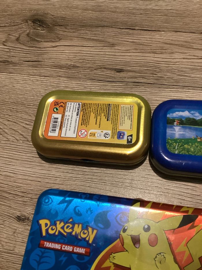 3 boîte métal vide pour carte Pokémon - photo numéro 4