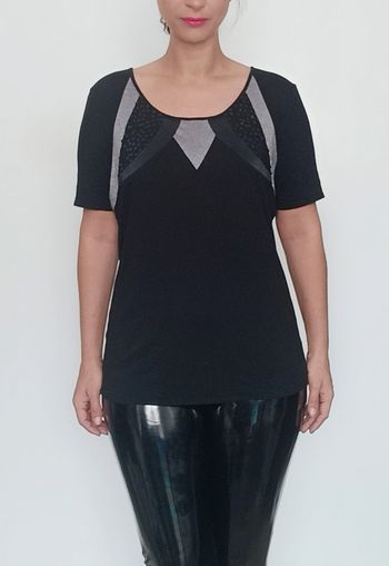 T-shirt soirée pailleté et sequins xl