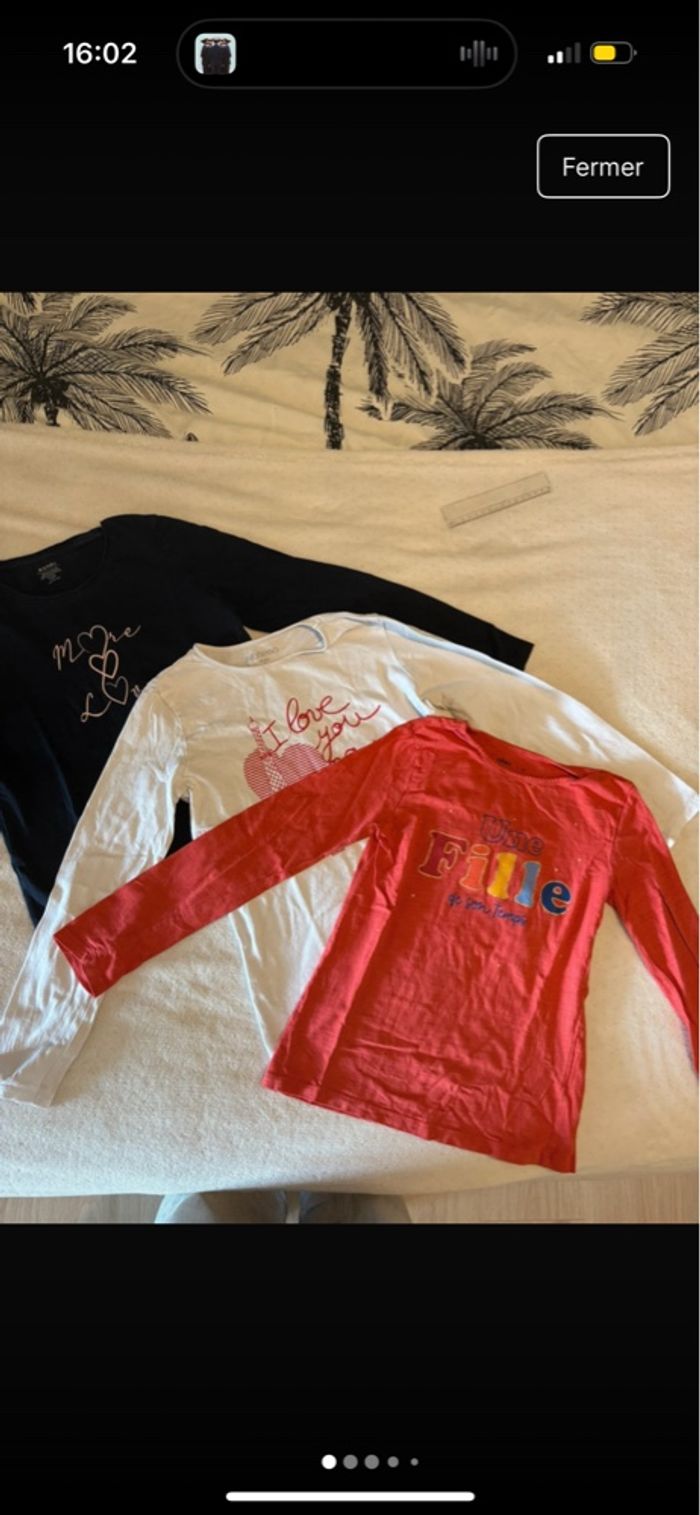 t-shirts manches longues fille