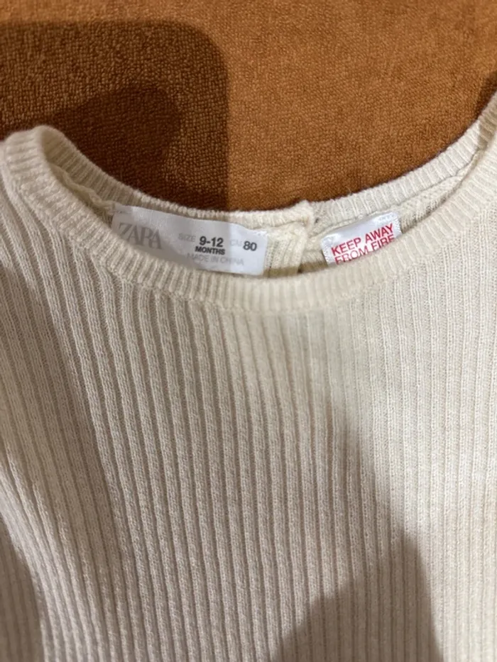 Pull Gillet Zara beige - photo numéro 2