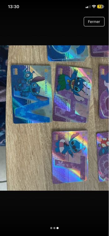 Carte initiale stitch