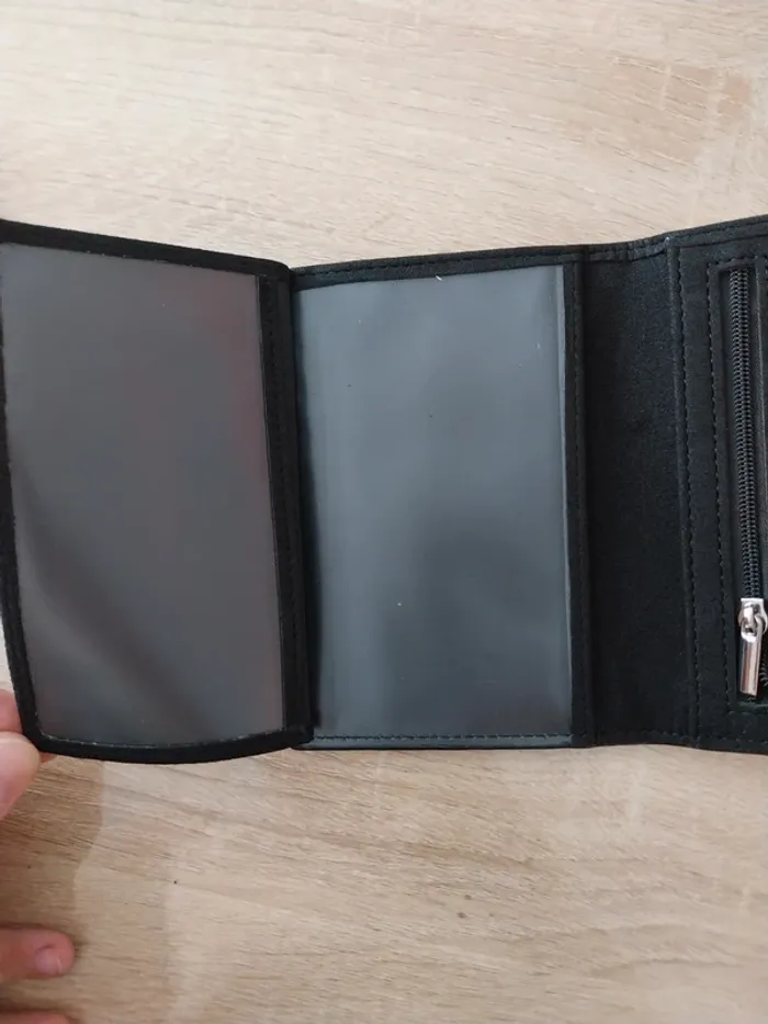 Porte-feuille monnaie en daim - photo numéro 3