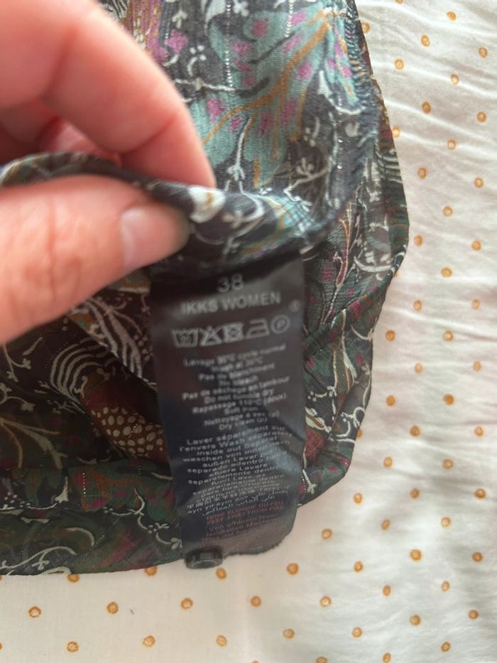 Chemisier IKKS vert T. 38 - photo numéro 5