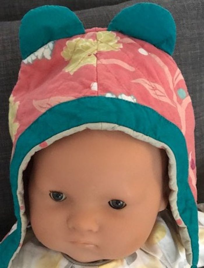 Bonnet bébé AOIE Paris coton 3-6 mois - photo numéro 2