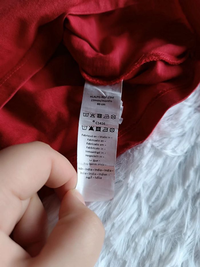 Polo manches longues rouge T. 23 mois Orchestra - photo numéro 7