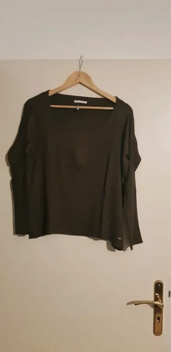 Pull LPB Papillon Vert Olive