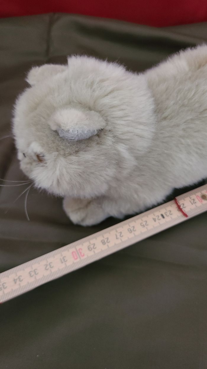 Peluche Chat Persan couché playkids - photo numéro 3