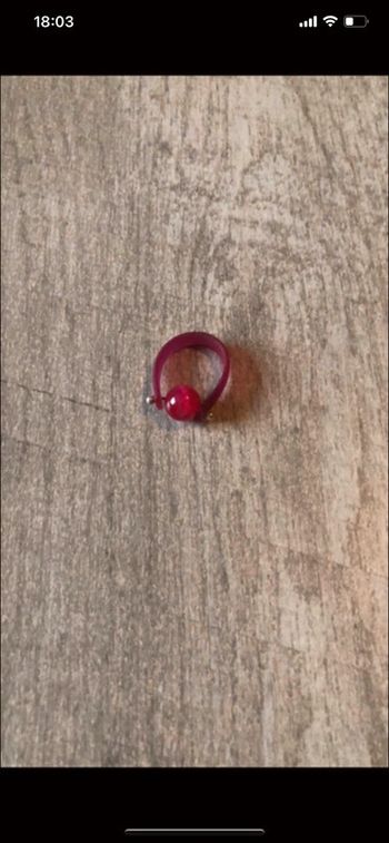 Bague pierre rose