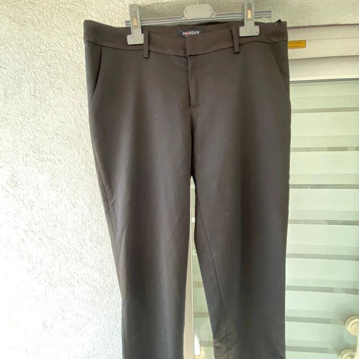 Très joli pantalon noir satiné Morgan taille 40 - photo numéro 3