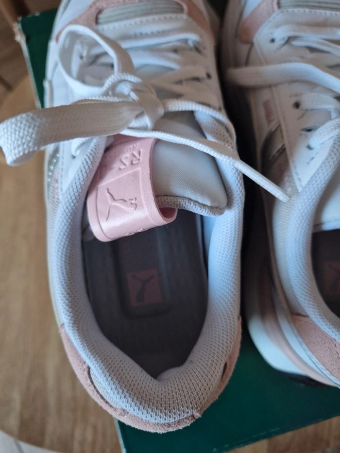 Baskets femme puma rose et blanche, pointure 38 - photo numéro 10