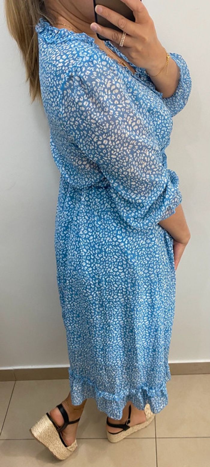 Robe Imprimée Avec Volant Taille M - photo numéro 6