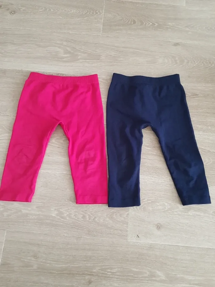 Lot de 2 leggins chauds taille 24 mois