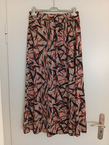 Jupe brune à motifs t38/40