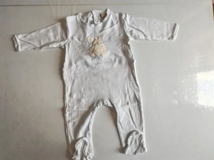 Lot pyjama 12 mois velours coton - photo numéro 10