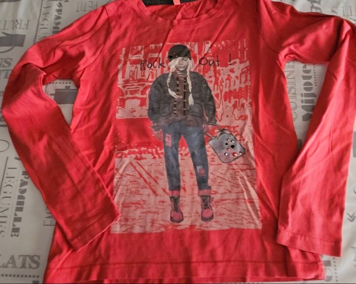 9 tee-shirts manches longues filles 10 ans - photo numéro 8