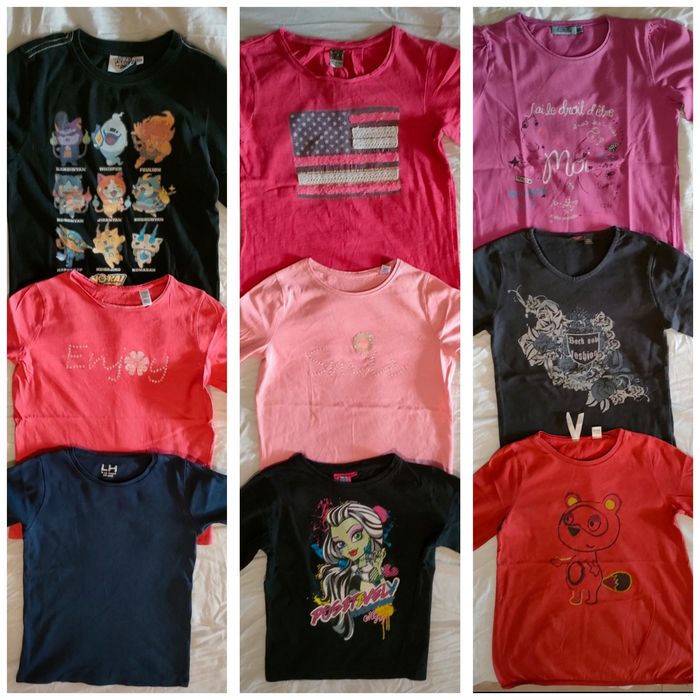 Lot tee shirt ML 10 ans