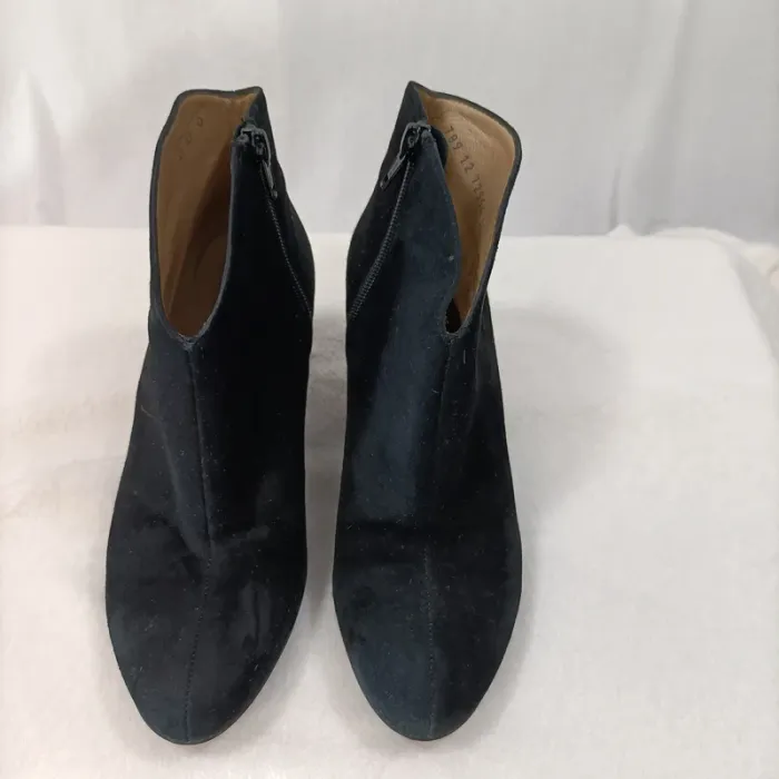 Boots croûte de cuir - La botte Chantilly - Taille 36 1/2 Bottine cuir noir - photo numéro 2