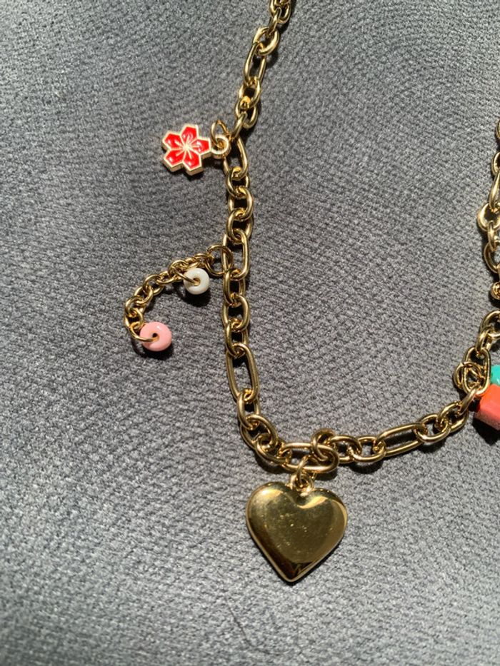 collier acier inoxydable doré - photo numéro 3