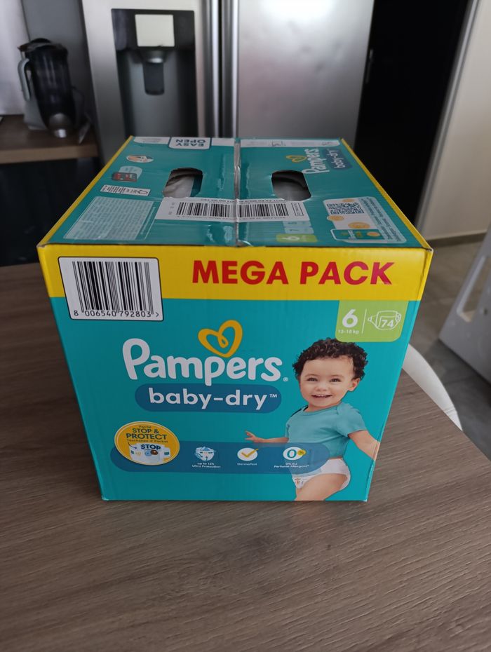 Lot de 2 méga pack de couches Pampers taille 6 - photo numéro 3