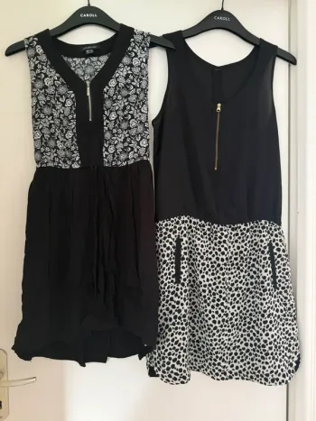 Lot de robes habillées noires à motifs taille S Women Only