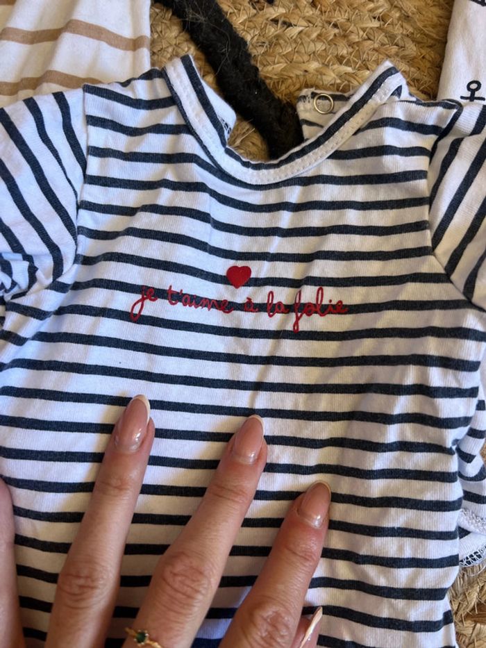 Lot de 3 pyjamas bébé naissance - photo numéro 3