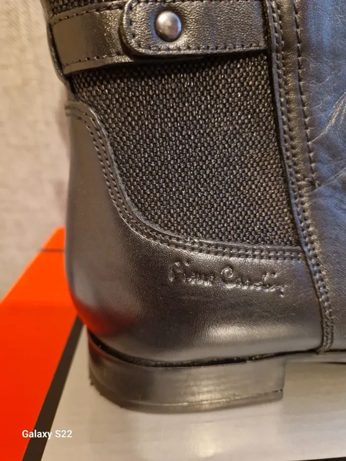 Bottines cuir pierre cardin neuves - photo numéro 6