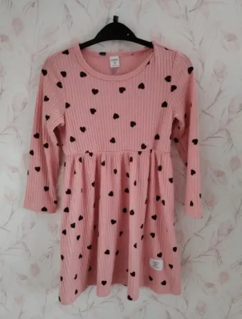 Robe fillette manche longue