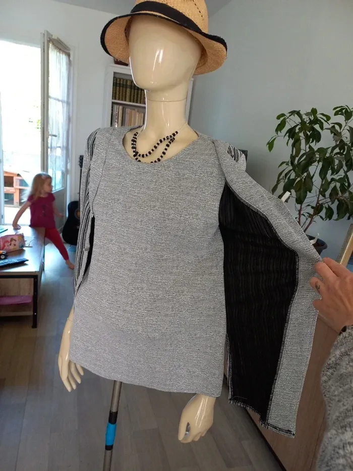 Haut femme gris T.M - photo numéro 3