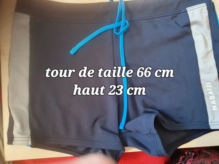 Boxer de bains nabaiji bleu et gris