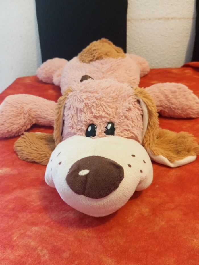 Chien rose beige marron, 60 cm - photo numéro 4