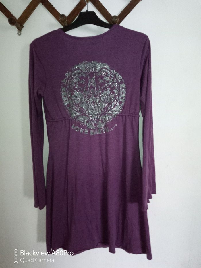 Robe violet manches longues - photo numéro 2