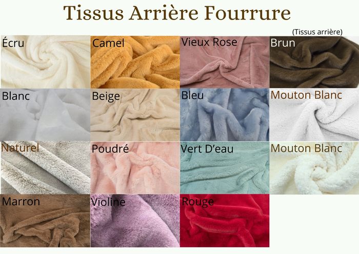 Couverture Mouton Sherpa Gaze de coton Personnalisable Plaid - photo numéro 5