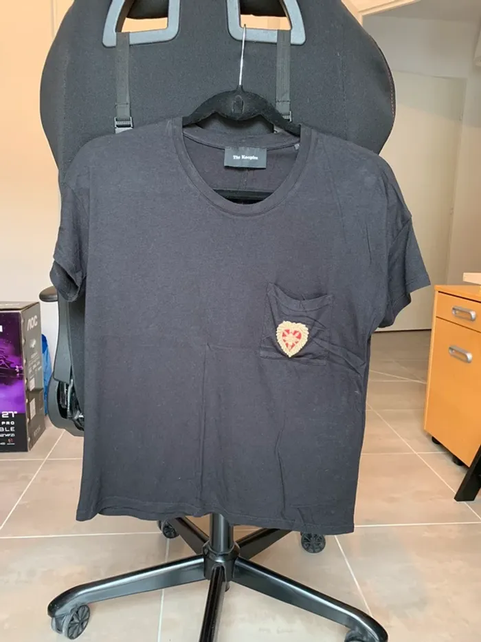T-shirt noir The Kooples taille 1 brodé