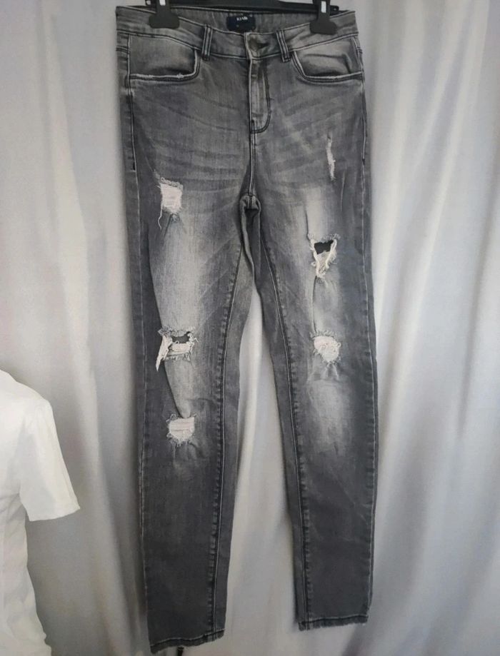 Jean skinny gris Kiabi taille 38