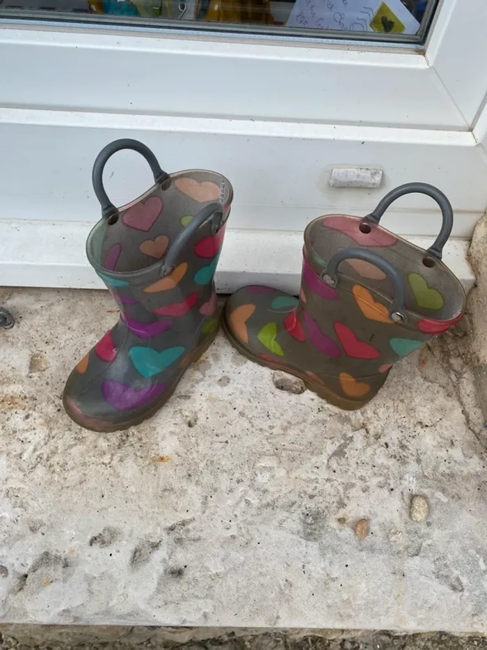 Bottes pluie cœurs 22 lumières - photo numéro 3