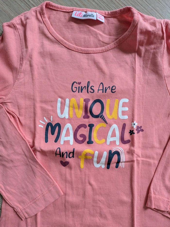 T shirt ML Lili marelle 5ans - photo numéro 2