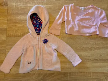 Gilet Sergent Major Fille 9 mois + boléro offert