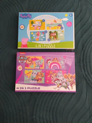 puzzles paw patrol et peppa pig