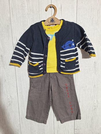 Ensemble 3 pièces garcon Taille 6 mois