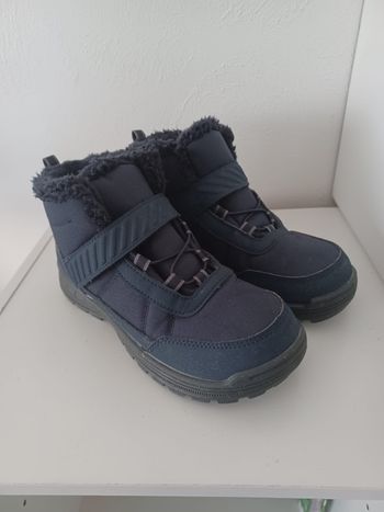 Bottines neige enfant QUECHUA Decathlon imperméables fourrées – 34