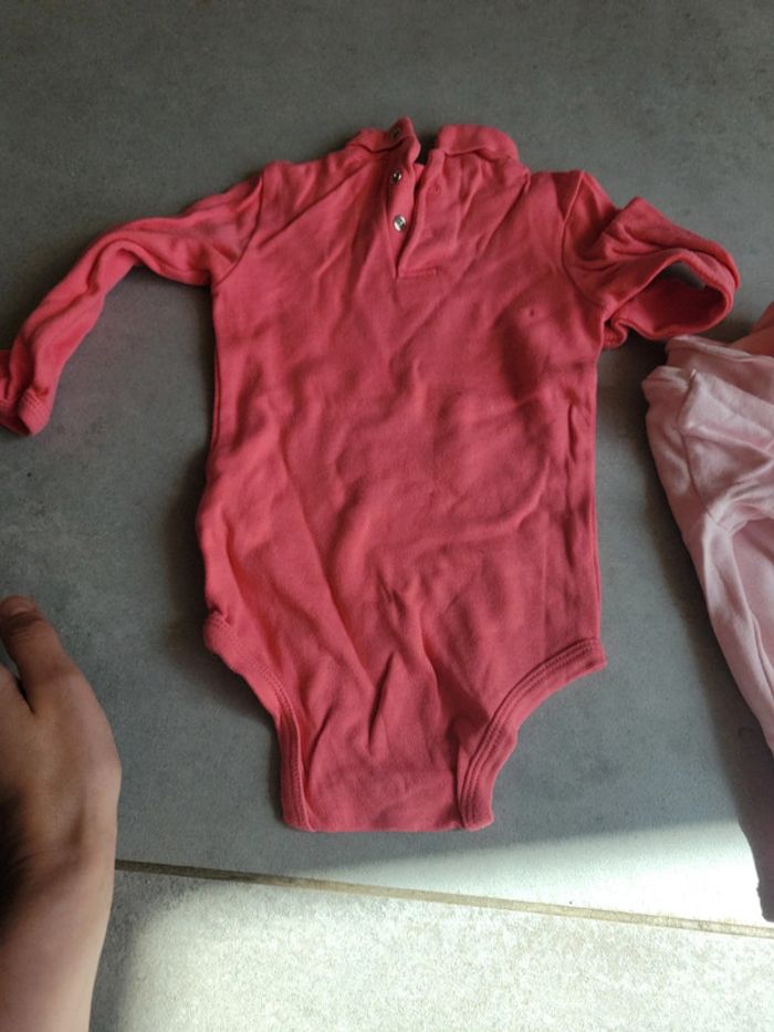 Lot bodie bébé fille taille 80 cm avec col roulé saison froid manche longue - photo numéro 7