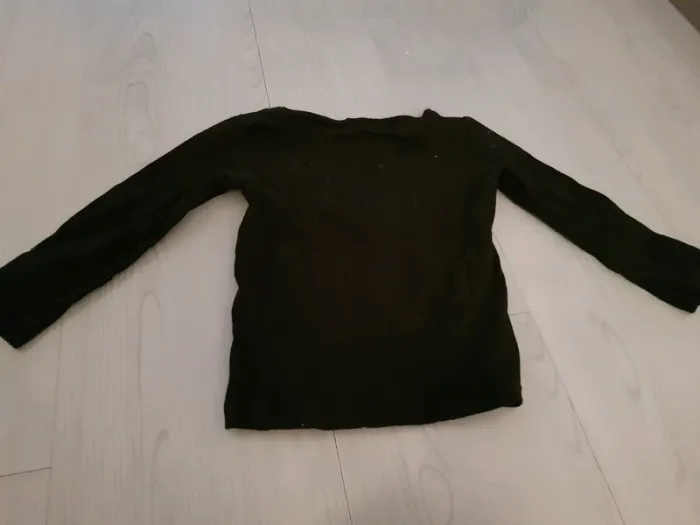 T-shirt manches longues noir, 3 ans - photo numéro 2